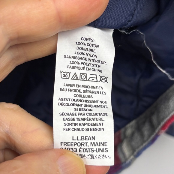 VTG L L Bean Mens Plaid Flannel Shirt Jacket Shacket Sz M Outdoor Lumberjack - Picture 5 of 9